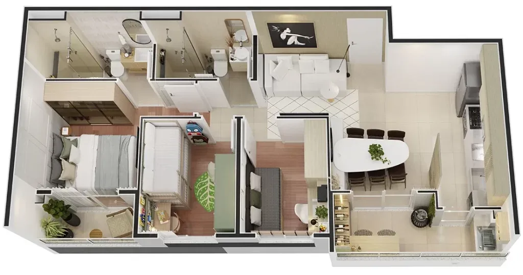 Apartamentos 2 e 3 quartos no Porto Maravilha – Condomínio resort no Rio thumb 5